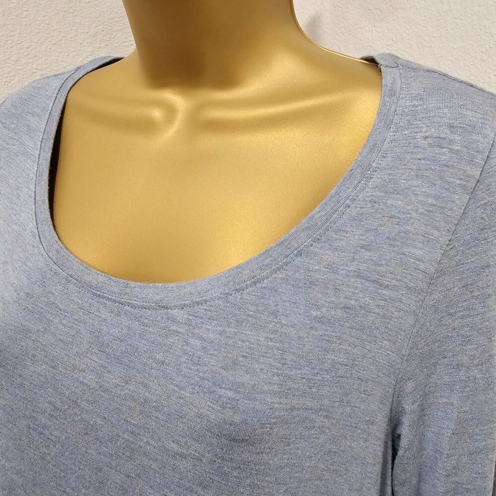 Modal Base Layer Basic Capsule Long Sleeve Shirt Women M  Blue Pastel Paraphrase